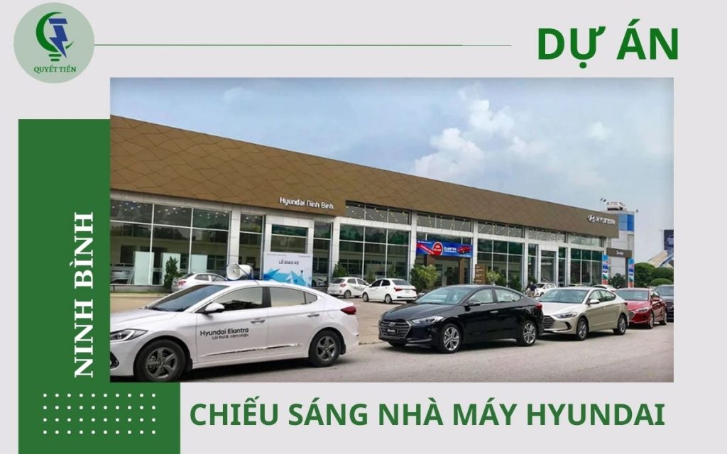 Đèn chống nổ dùng trong kho Hóa Chất công ty Hyundai Ninh Bình