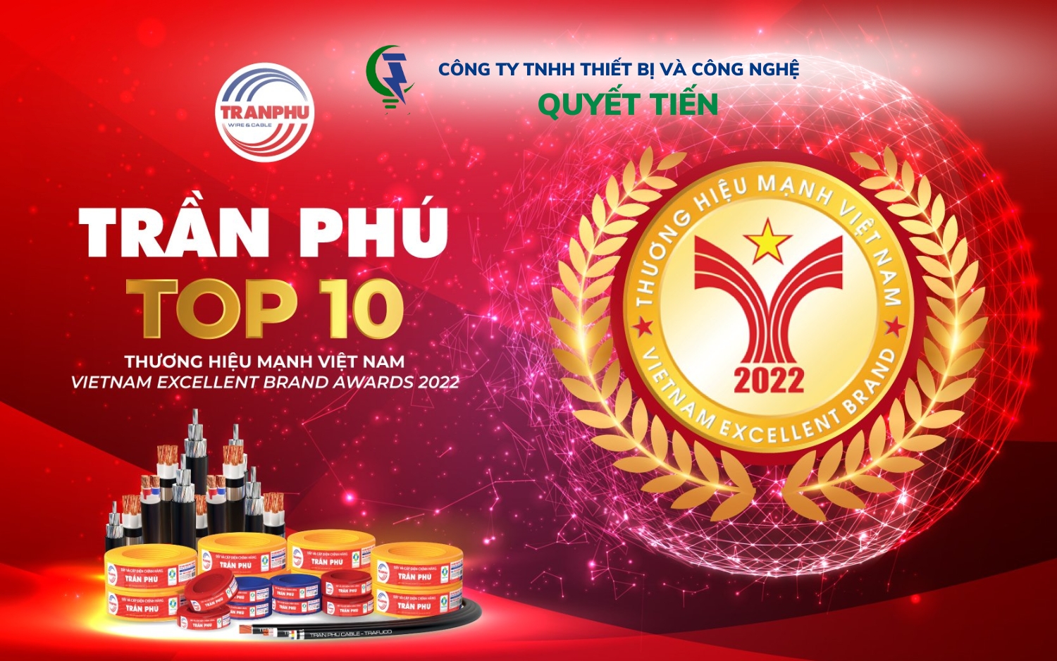 Quyết Tiến nhà phân phối vật tư điện, dây điện Trần Phú