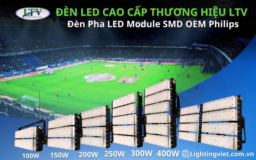 Đèn Pha LED Module đa dạng kích thước, công suất 