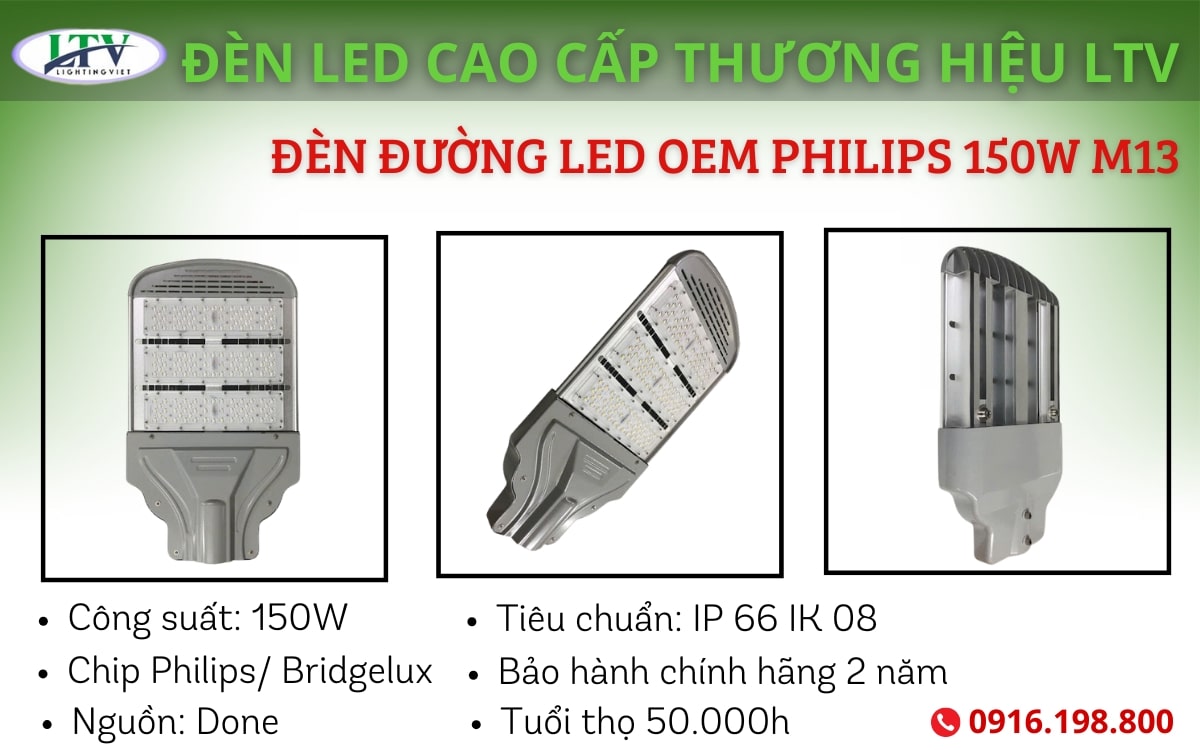 Lợi ích nổi bật của đèn đường LED chiếu sáng M13 LTV